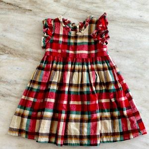Pink Chicken Flannel Dress - 3t